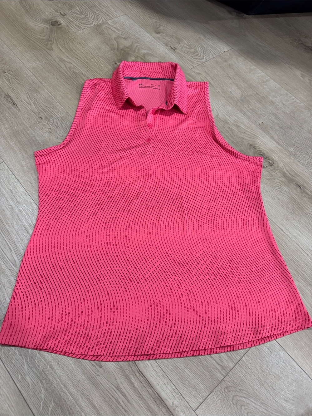 Under Armour Hot Pink Sleeveless Polo Camisole